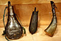 Brass powder horn trading goods in Old Courthouse Museum. Sioux Falls, SD.