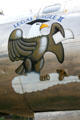 Legal Eagle II nose art of Boeing B-29 Superfortress at South Dakota Air & Space Museum. SD.