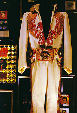 Elvis Presley's white & red costume at Graceland. Memphis, TN.