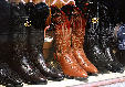 Country & western cowboy boots in shop window. Nashville, TN.