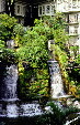 Waterfalls cascade over rocks in courtyard of Opryland Hotel. Nashville, TN.