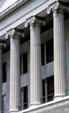 Ionic pillars of Tennessee State Capitol. Nashville, TN.