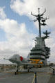 USS Lexington bridge with aircraft. Corpus Christi, TX.