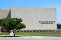 Corner sign of Amon Carter Museum of American Art. Fort Worth, TX.
