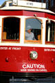 Galveston Island Trolley car. Galveston, TX