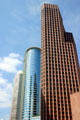 Three skyscrapers: Continental Center, 1500 Louisiana & Wedge International Tower. Houston, TX.