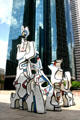 Monument to the Phantom sculpture by Jean Dubuffet & Wells Fargo Plaza. Houston, TX