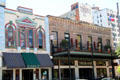 Heritage commercial buildings on Market Square Park. Houston, TX.