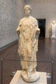 Marble Roman goddess at Museum of Fine Arts, Houston. Houston, TX.