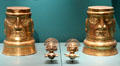 Sicán gold ornaments & beakers from Lambayeque, Peru at Museum of Fine Arts, Houston. Houston, TX.