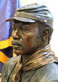 Medal of Honor Winner Buffalo Soldier First Sergeant William Moses bust by Eddie Dixon at Buffalo Soldiers National Museum. Houston, TX