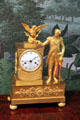 E Pluribus Unum mantle clock with American Eagle & George Washington by Dubuc of Paris at Bayou Bend. Houston, TX.