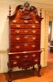 High chest of drawers at Bayou Bend. Houston, TX.