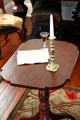 Side table at Kellum-Noble House at Sam Houston Park. Houston, TX.