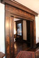 Interior doorway trim at Nichols-Rice-Cherry House at Sam Houston Park. Houston, TX.