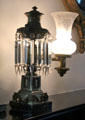 Argand lamp at Nichols-Rice-Cherry House at Sam Houston Park. Houston, TX.