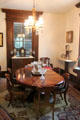 Dining room at Nichols-Rice-Cherry House at Sam Houston Park. Houston, TX.