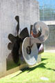 Decanter steel & bronze sculpture by Frank Stella at Cullen Sculpture Garden of Museum of Fine Arts, Houston. Houston, TX