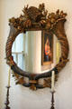 Rococo mirror at Rienzi house museum. Houston, TX.
