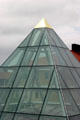 Gold-topped pyramid containing planetarium of Texas A&M International University. Laredo, TX