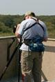 Birdwatcher at Aransas National Wildlife Refuge. TX.