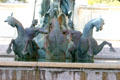University of Texas Littlefield Fountain demons riding sea horses. Austin, TX.