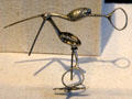 Silver stork nips by John West of Dublin at San Antonio Museum of Art. San Antonio, TX.
