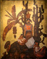 People from Tehuantepec painting by Roberto Montenegro of Mexico at San Antonio Museum of Art. San Antonio, TX.