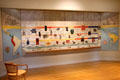 Timeline display of ancient American native cultures at San Antonio Museum of Art. San Antonio, TX.