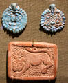 Ceramic Turkish pendants & Islamic plaque at San Antonio Museum of Art. San Antonio, TX.