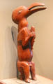 Wood anthropomorphic bird deity from Easter Island at San Antonio Museum of Art. San Antonio, TX.