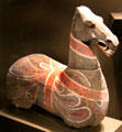 Western Han dynasty earthenware horse from China at San Antonio Museum of Art. San Antonio, TX.