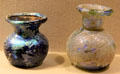Free-blown glass vessels from Eastern Mediterranean at San Antonio Museum of Art. San Antonio, TX.