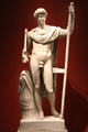 Roman Lansdowne marble Marcus Aurelius statue at San Antonio Museum of Art. San Antonio, TX.