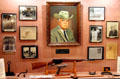 Mementos of Texas Ranger Captain A.Y. Allee at Buckhorn Museum. San Antonio, TX.