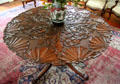 Carved center table in parlor at Guenther House Museum. San Antonio, TX.