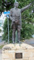 Statue of José Antonio Navarro Mexican hero of Texas revolution at Casa Navarro State Historic Site. San Antonio, TX