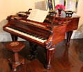 Grand piano by Chickering of Boston at Edward Steves Homestead Museum. San Antonio, TX.