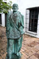 The Conquistador statue by Enrique Monjo at Spanish Governor's Palace. San Antonio, TX.