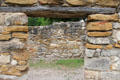 Stone walls at Mission San Juan Capistrano. San Antonio, TX.