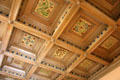 Spanish Colonial ceiling of original house at McNay Art Museum. San Antonio, TX.