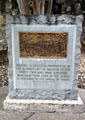Monument for the 32 men of Gonzales, TX who died at The Alamo. San Antonio, TX.