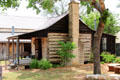 Walton-Smith log cabin at Pioneer Museum. Fredericksburg, TX.
