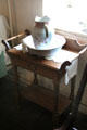 Pitcher, basin & washstand in Fassel-Roeder House at Pioneer Museum. Fredericksburg, TX.