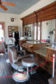 Barber shop in Arhelger Bath House at Pioneer Museum. Fredericksburg, TX