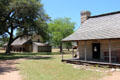 Sam Ealy Johnson log house & farm part of Lyndon B. Johnson National Historical Park. Johnson City, TX.