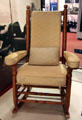 LBJ's rocking chair from Oval Office at reception center of Lyndon B. Johnson NHP at Johnson City. Johnson City, TX.