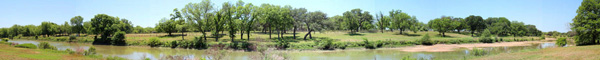 Pedernales River panorama at Lyndon B. Johnson NHP. Stonewall, TX.