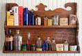 Medicine shelf at Sauer-Beckmann Farmstead. Stonewall, TX.