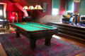 Original pool table on third floor at McFaddin-Ward House. Beaumont, TX.